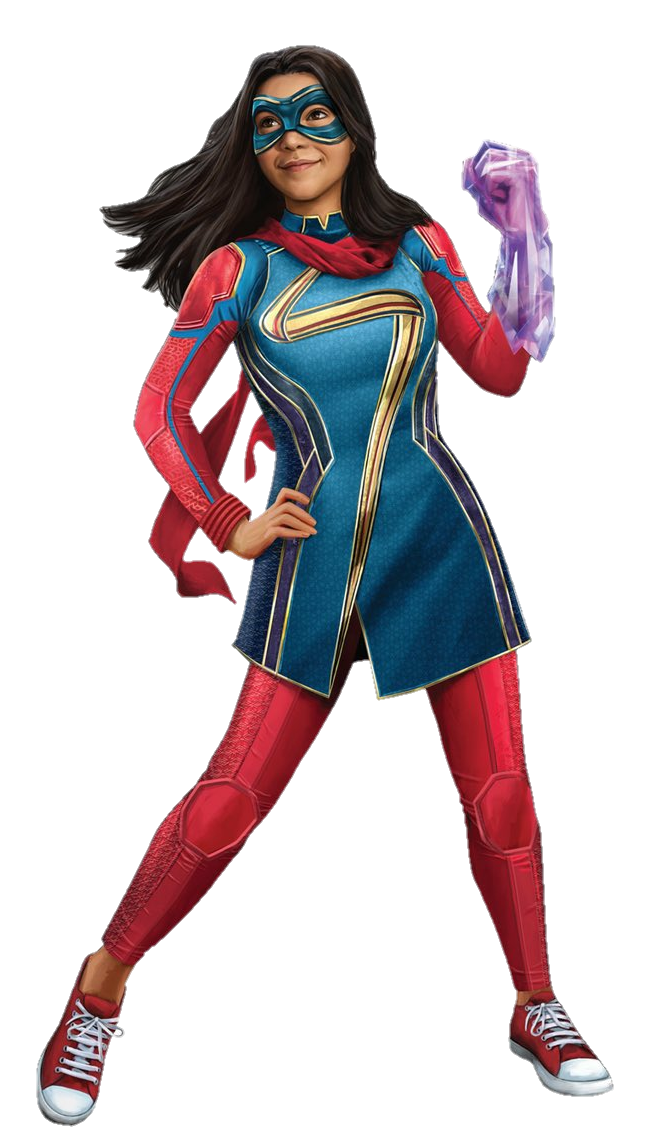 Ms. Marvel smirking