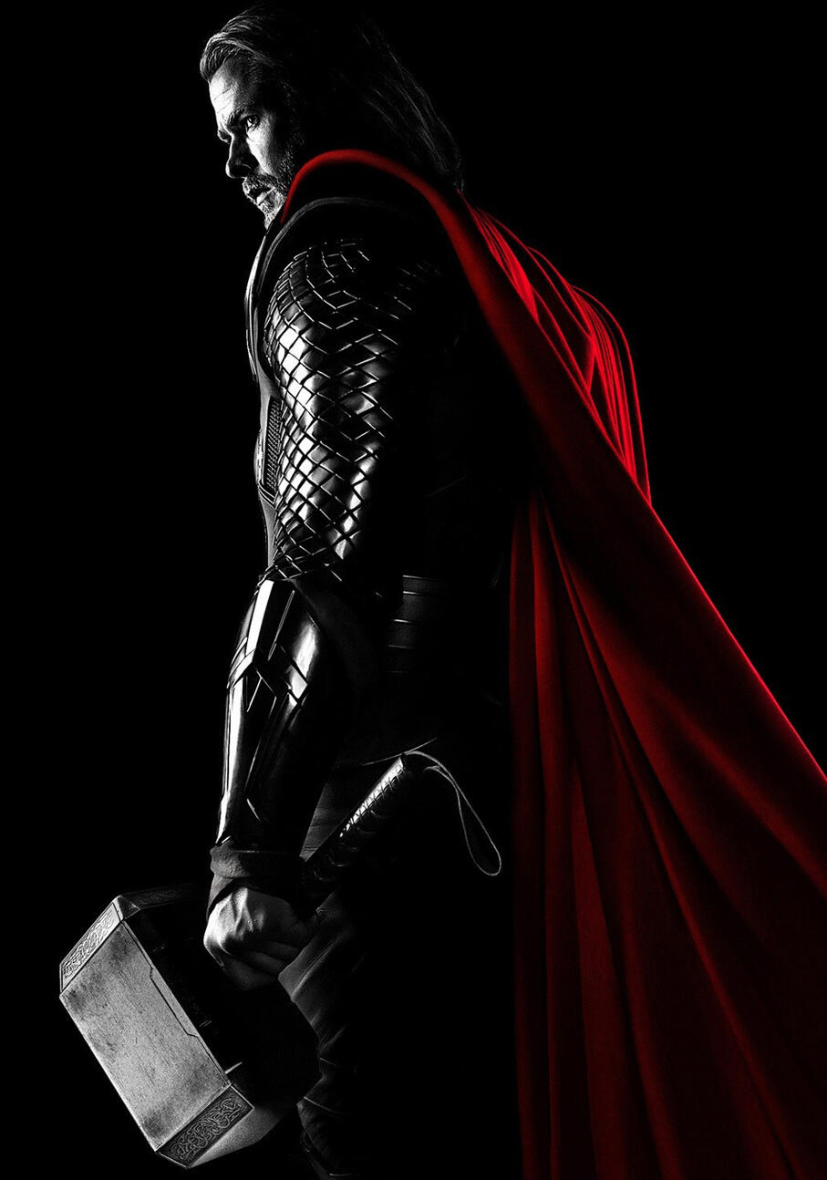 Thor holding Mjolnir