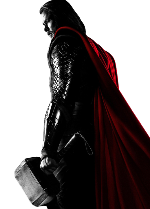 Thor holding Mjolnir
