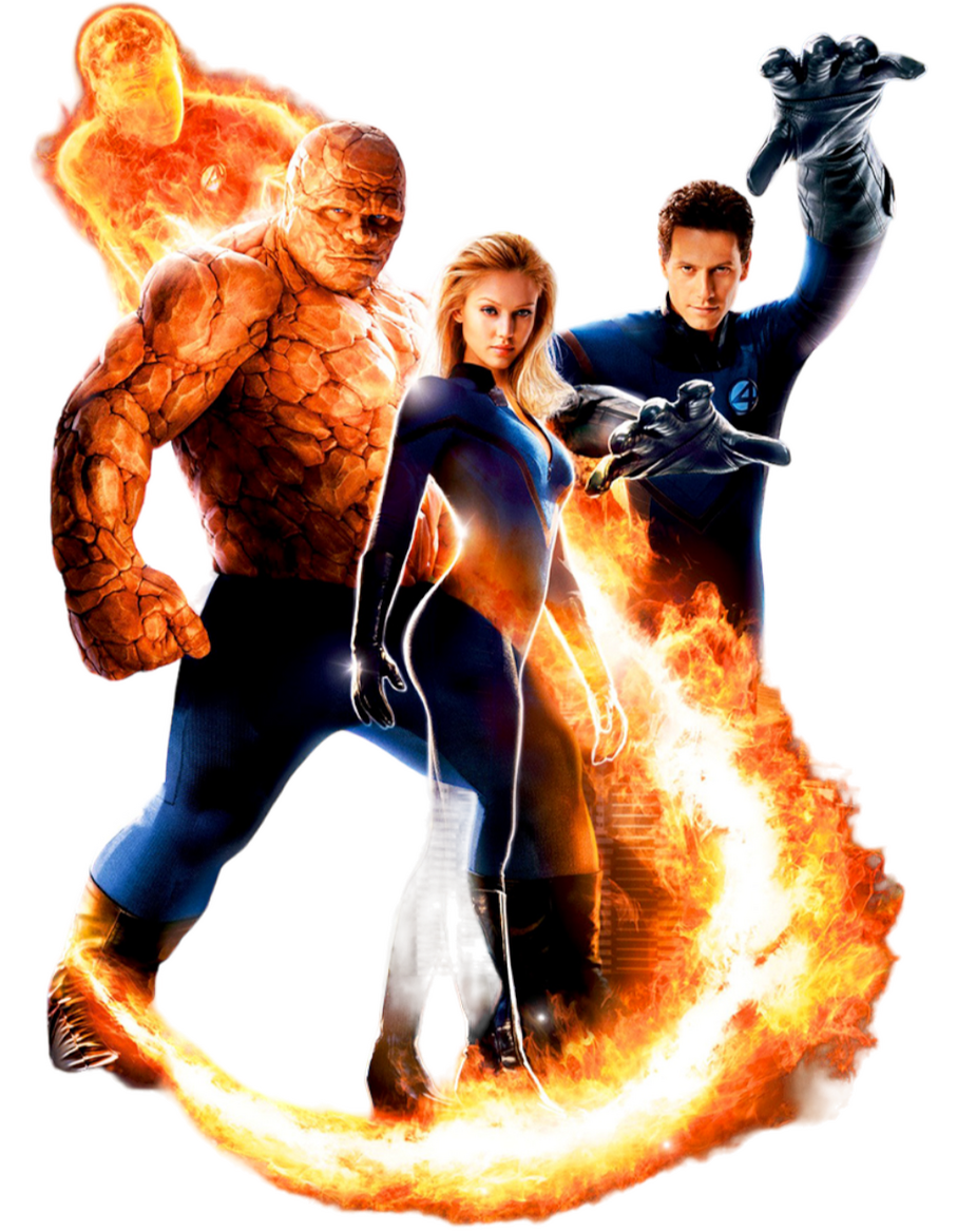 All four Fantastic Four members