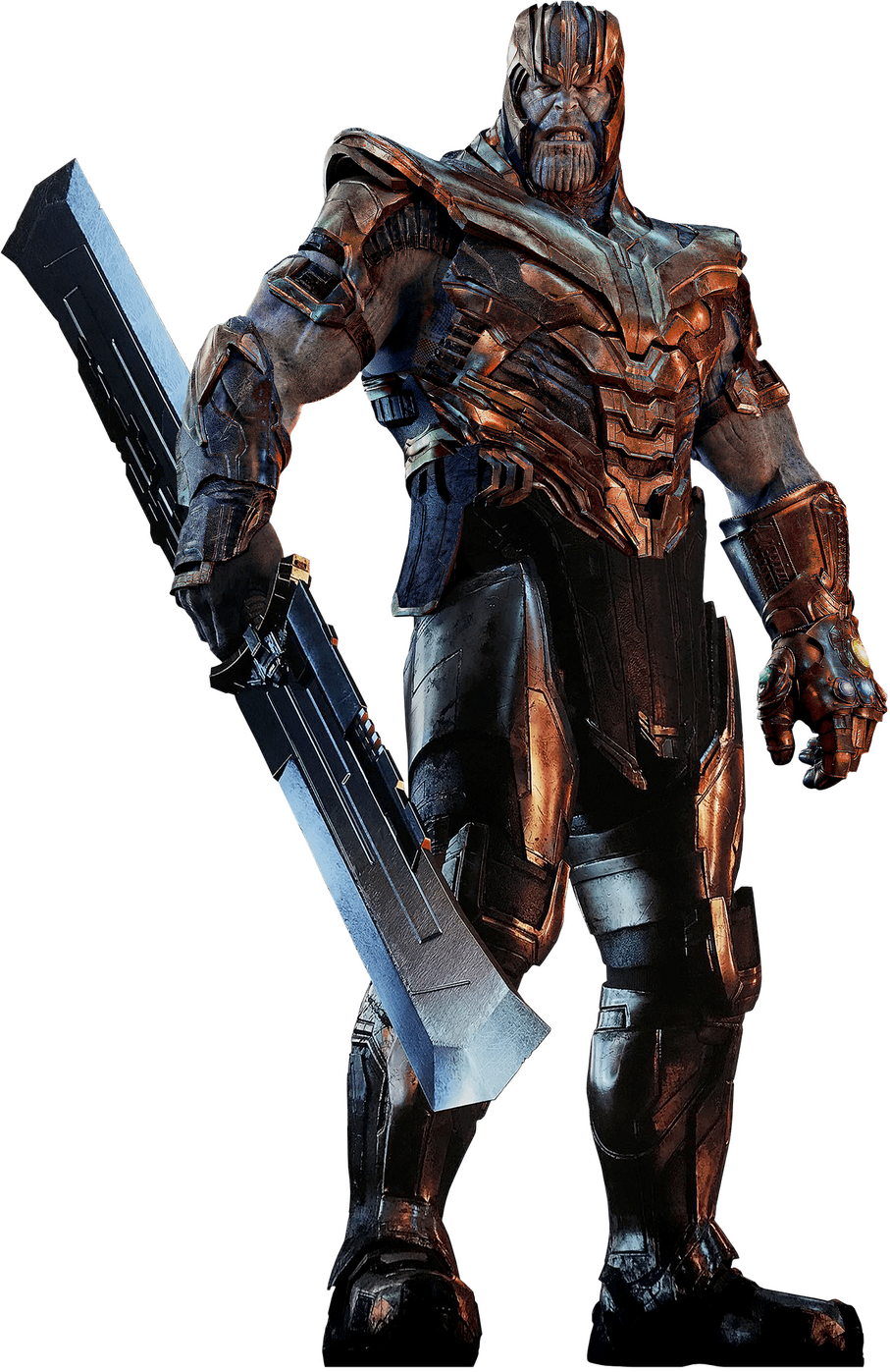 Thanos in his full Uru armor