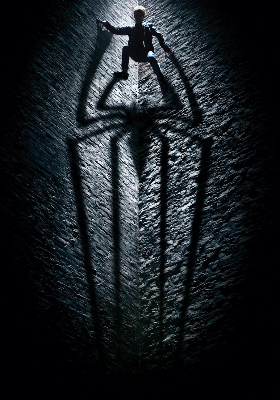 Andrew Garfield's Spider-Man unmasked from behind