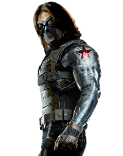 The Winter Soldier with mask on