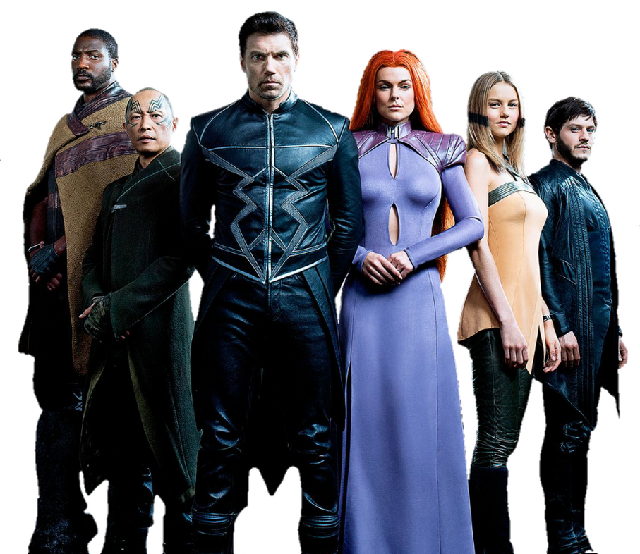 Six inhumans standing.